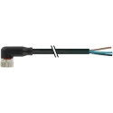 RS PRO Female 3 Way M8 to Unterminated Sensor Actuator Cable, 2 m, Black Polyvinyl Chloride Jacket 174-7836