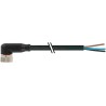 RS PRO Female 3 Way M8 to Unterminated Sensor Actuator Cable, 2 m, Black Polyvinyl Chloride Jacket 174-7836