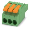 Phoenix Contact LPC 6/3-ST-7.62 Series Pluggable Terminal Block 3-Contact 7.62 mm Pitch 1 Row 41 A 1kV Green 1716922