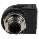 Amphenol Industrial Right Angle Circular Connector Adapter 1 Female 1 Male RJS-12D04FM-RS8001