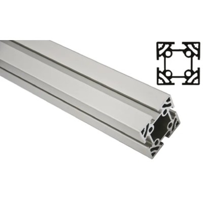 FlexLink Silver Aluminium Strut Profile 64 x 64 mm 11 mm Groove, 3 m Length, Series XC XCBM 3X64