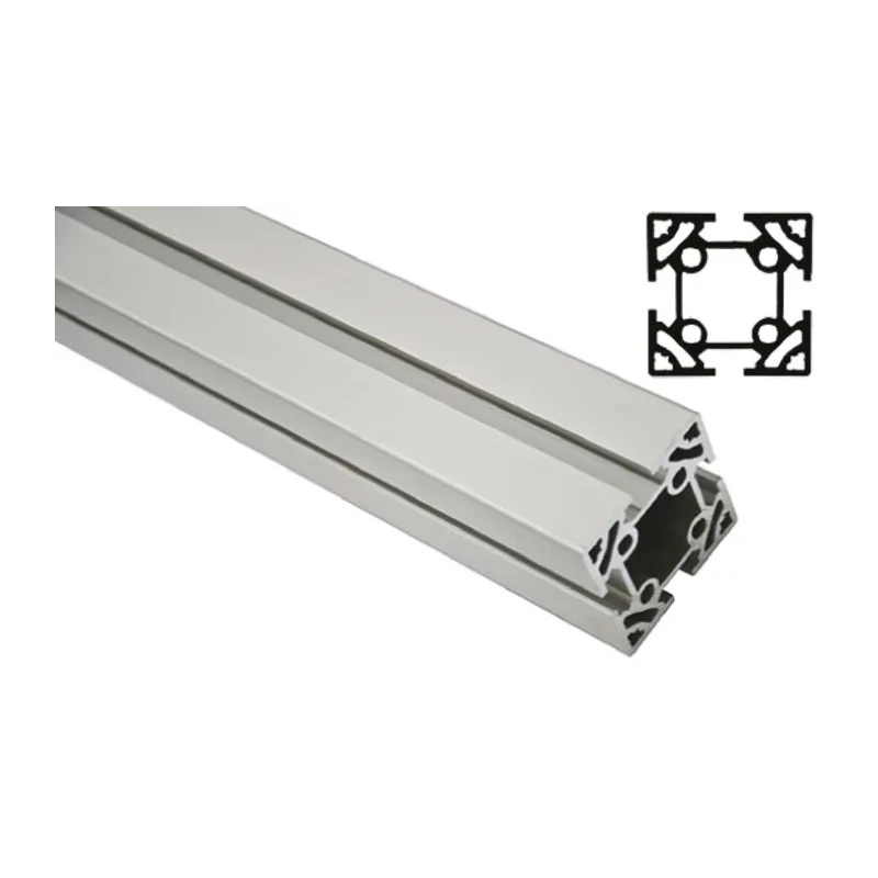 FlexLink Silver Aluminium Strut Profile 64 x 64 mm 11 mm Groove, 3 m Length, Series XC XCBM 3X64