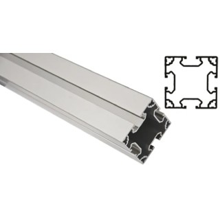 FlexLink Silver Aluminium Strut Profile 64 x 64 mm 11 mm Groove 1 m Length Series XC XCBL 1X64