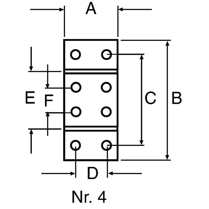FlexLink Mounting Plate Connecting Component for Strut Profile 44 x 48 mm Groove Size 5.5 mm M6 Thread Aluminium XCFB 88