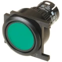 EAO 61 Series Green Round Momentary Flush Push Button Head IP65 32mm Diameter 61-1100.0,61-9642.5,61-9933.10