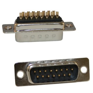 Norcomp 9 Way Straight 2.77 mm Pitch Panel Mount D-Sub Connector Male 171-009-103L001
