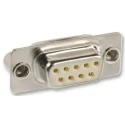 Norcomp 9 Way Straight 2.54 mm Pitch Panel Mount D-Sub Connector Female 172-E09-203R001