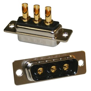 Norcomp 3 Way Straight 6.85 mm Pitch Panel Mount D-Sub Connector Male 40A 1.0kV 680S3W3103L401