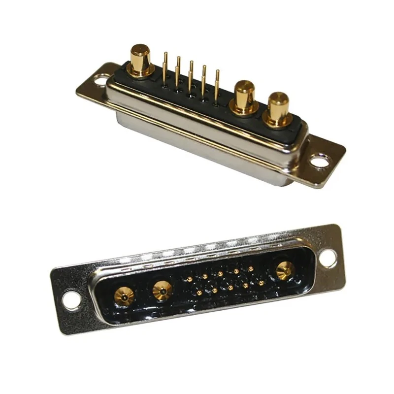 Norcomp 7 Way Straight Through Hole D-Sub Connector Female Steel Housing 1.0kV 40A 681S7W2203L001