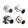 Norcomp Industrial Circular Connector 8 Contacts Panel Mount M12 Socket Female IP67 48V 500mA 859-X08-203R004