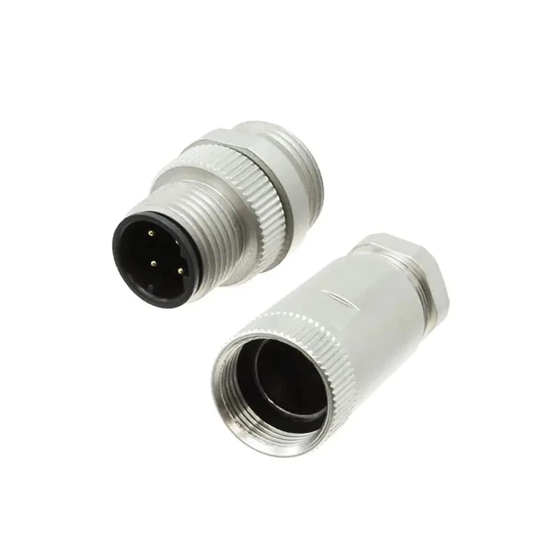 Norcomp Industrial Circular Connector 8 Contacts Panel Mount M12 Socket Female IP67 48V 500mA 859-X08-203R004