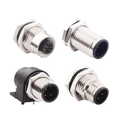 Norcomp Industrial Circular Connector M12 Cable Socket Female 5 Contacts IP67 858 Series 858-005-203RKT4