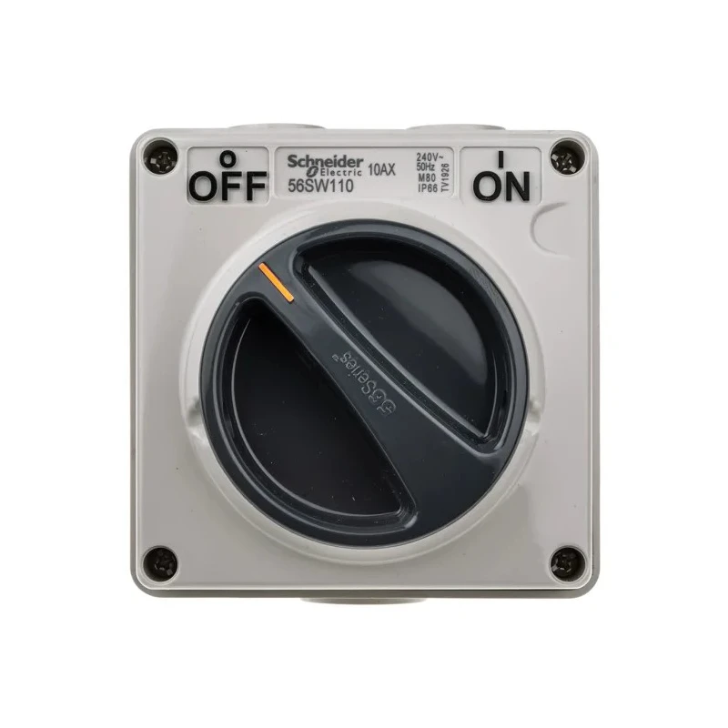 Schneider Electric 1-Pole Surface Mount Isolator Switch 250V ac, IP66 Rated 56SW110GY
