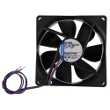ebm-papst 3400 N Series Sleeve Bearing DC Axial Fan 12V DC 2.5 W 208 mA Max 94 m³/h IP68 92 x 92 x 25.4 mm IP68