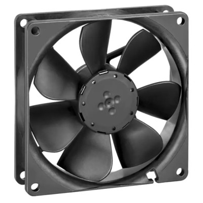 ebm-papst 3400 N Series Sleeve Bearing DC Axial Fan 24V DC 3W 130mA 94 m³/h IP20 92x92x25.4 mm IP20