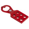 Brady Red Aluminium Lockout Hasp 6-Lock Capacity, 10.01 mm Shackle Diameter ECONOMY LOCKOUT- 1.0" HASP