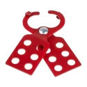 Brady Red Aluminium Lockout Hasp 6-Lock Capacity, 10.01 mm Shackle Diameter ECONOMY LOCKOUT- 1.0" HASP
