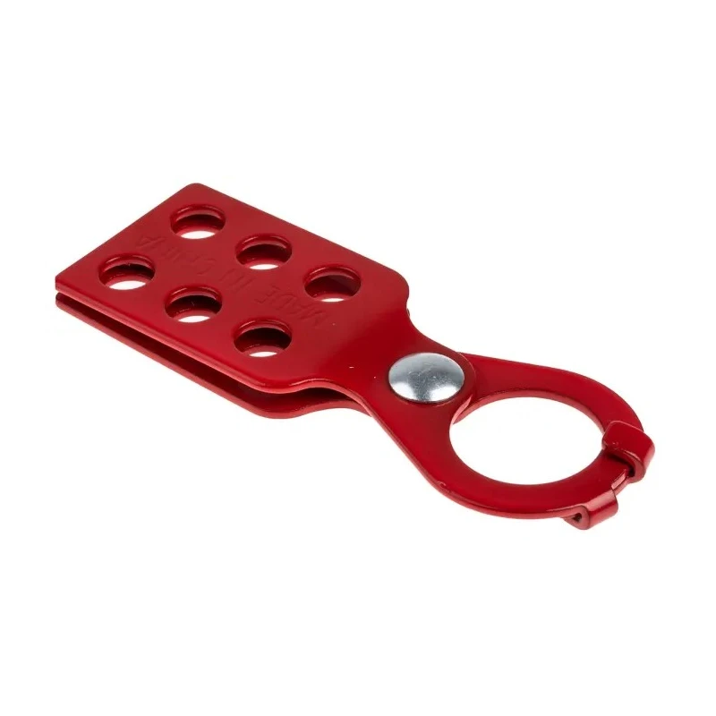 Brady Red Aluminium Lockout Hasp 6-Lock Capacity, 10.01 mm Shackle Diameter ECONOMY LOCKOUT- 1.0" HASP