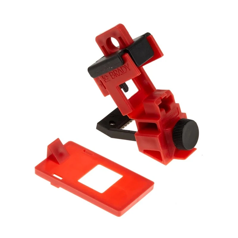 Brady Red 1-Lock Lockout Polypropylene Fibreglass Reinforced Nylon Circuit Breaker TAGLOCK 120/277V CLAMP-ON BREAKER LO EA