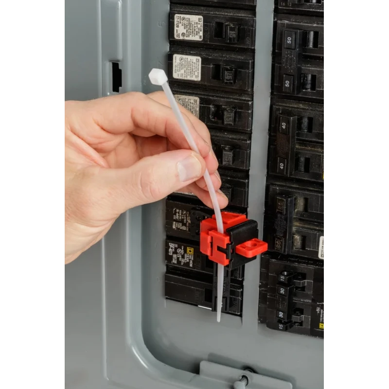 Brady Red 1-Lock Lockout Polypropylene Fibreglass Reinforced Nylon Circuit Breaker TAGLOCK 120/277V CLAMP-ON BREAKER LO EA