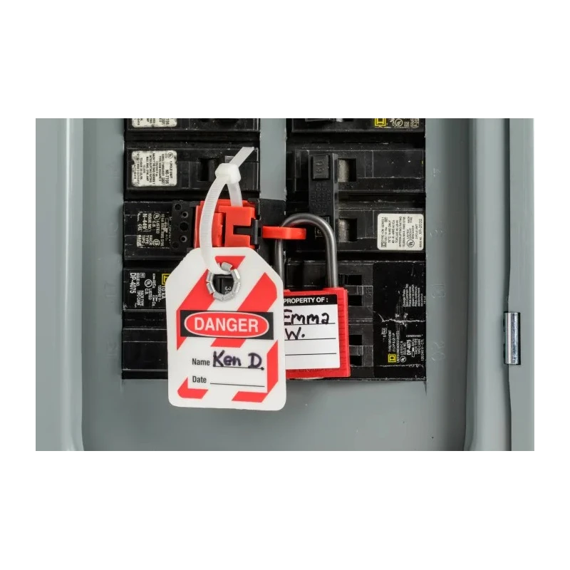 Brady Red 1-Lock Lockout Polypropylene Fibreglass Reinforced Nylon Circuit Breaker TAGLOCK 120/277V CLAMP-ON BREAKER LO EA