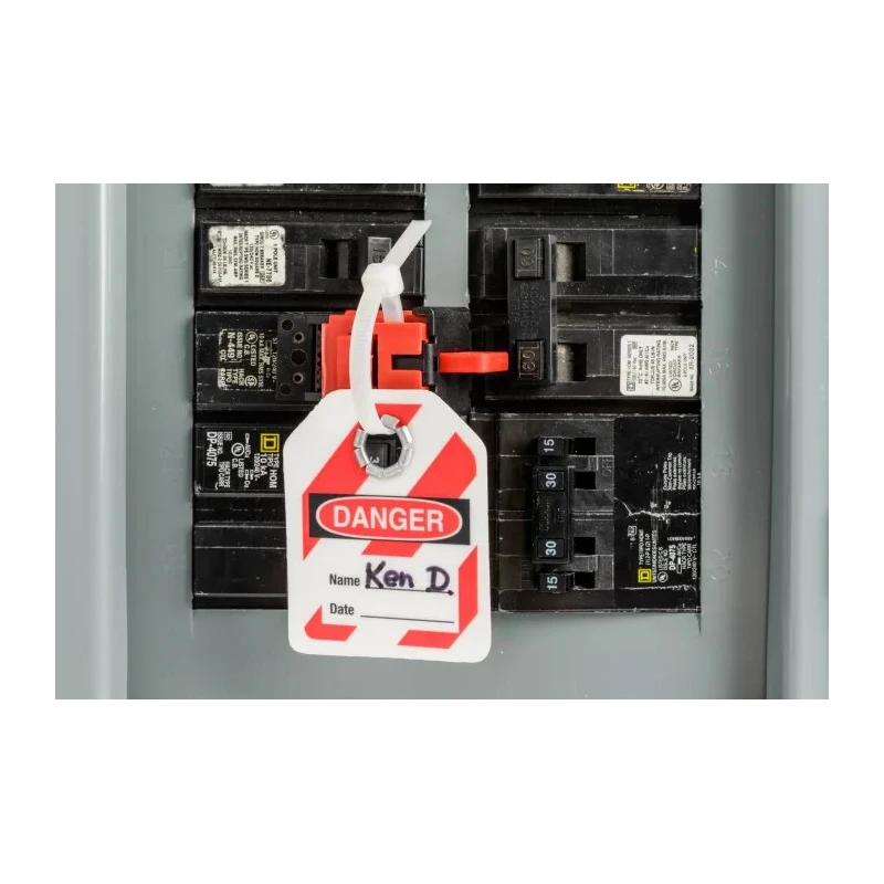 Brady Red 1-Lock Lockout Polypropylene Fibreglass Reinforced Nylon Circuit Breaker TAGLOCK 120/277V CLAMP-ON BREAKER LO EA