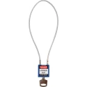 Brady Blue Compact Cable Padlock Rugged Reinforced Nylon Body Sheathed Steel Cable Keyed COMPACT CABLE PADLOCK BLUE 40CM KD
