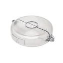 Brady Transparent 1-Lock Polycarbonate Gate Valve Lockout, Shackle Diameter 9.53 mm TRANSPARENT GATE VALVE LOCKOUT - 5"-6.5"