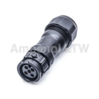 Amphenol Industrial Circular Connector 5 Contacts Cable Standard Socket Female IP68 X-LOK Series CB-05BMFA-QL8MP0