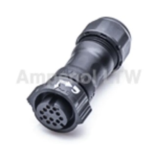 Amphenol Industrial Circular Connector 12 Contacts Cable Standard Plug Male IP68 X-LOK Series CD-12BMMA-QL8MP0