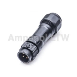 Amphenol Industrial Circular Connector 4 Contacts Cable Standard Plug Male IP68 1.6KVAC 10A X-LOK Series BB-04BMMA-QL8SPP