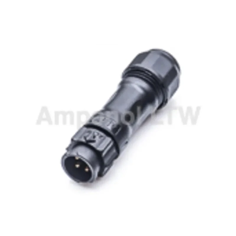 Amphenol Industrial Circular Connector 4 Contacts Cable Standard Plug Male IP68 1.6KVAC 10A X-LOK Series BB-04BMMA-QL8SPP