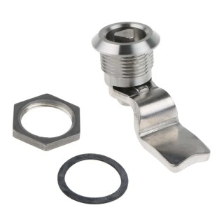 Steinbach & Vollman Stainless Steel Triangular Lock 32 mm Panel-to-Tongue 20.2 x 22.2 mm Key Unlock 341-0163