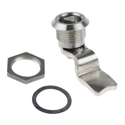 Steinbach & Vollman Stainless Steel Triangular Lock 32 mm Panel-to-Tongue 20.2 x 22.2 mm Key Unlock 341-0163