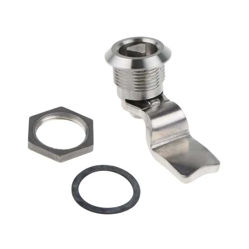 Steinbach & Vollman Stainless Steel Triangular Lock 32 mm Panel-to-Tongue 20.2 x 22.2 mm Key Unlock 341-0163