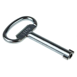 Steinbach & Vollman Chrome Finish 1-way Control Cabinet Key 0.95.0662.0