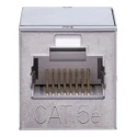 RS PRO Cat5e 2 Port RJ45 Female Shielded Twisted Pair Coupler 25x25x45 mm 340-9630