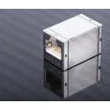 RS PRO Cat5e 2 Port RJ45 Female Shielded Twisted Pair Coupler 25x25x45 mm 340-9630