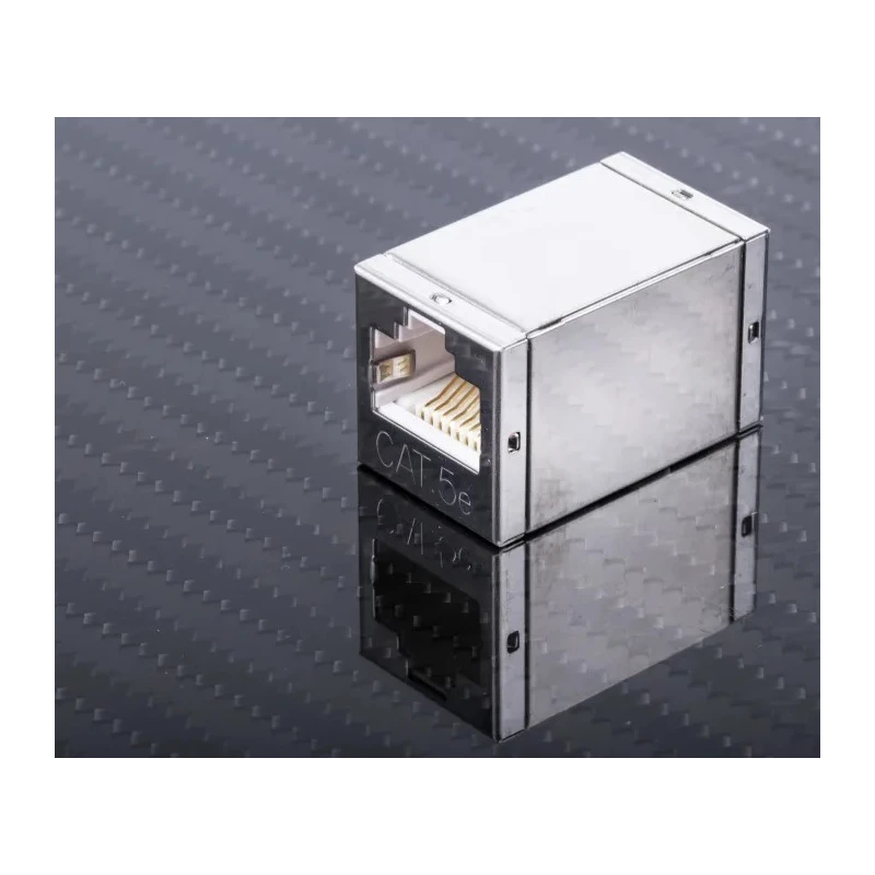 RS PRO Cat5e 2 Port RJ45 Female Shielded Twisted Pair Coupler 25x25x45 mm 340-9630