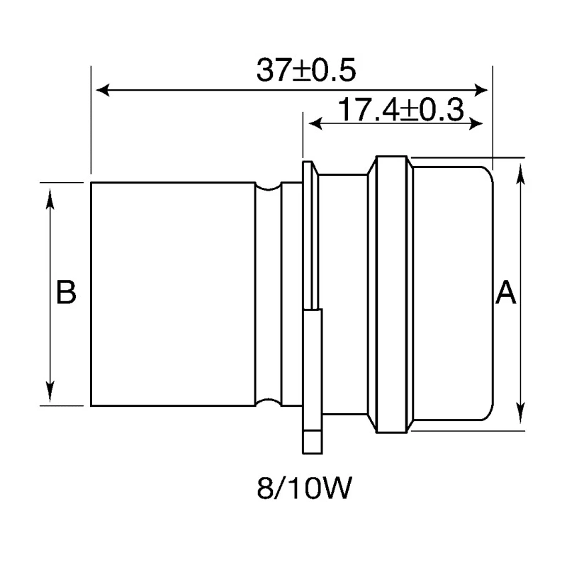 ITT Cannon Circular Connector 10 Contacts Cable Standard Plug Female IP67 Sure Seal Series 120-8552-310