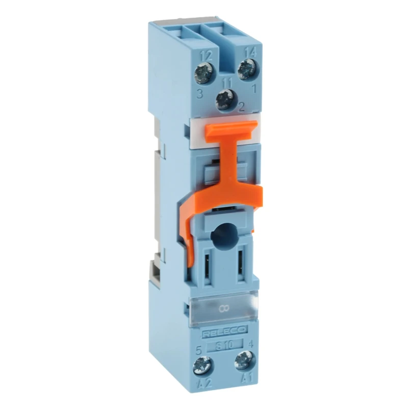 Releco MRC 5 Way DIN Rail Relay Socket 250V AC 10A S-10