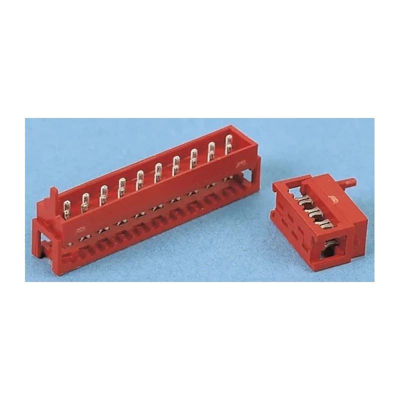 TE Connectivity 14-Way IDC Male Connector for Cable 2 Row 230V AC 1.5A Tin over Nickel Plating 8-215083-4