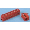 TE Connectivity 14-Way IDC Male Connector for Cable 2 Row 230V AC 1.5A Tin over Nickel Plating 8-215083-4