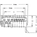 TE Connectivity 14-Way IDC Male Connector for Cable 2 Row 230V AC 1.5A Tin over Nickel Plating 8-215083-4