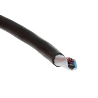 Alpha Wire Xtra-Guard 2 Performance Control Cable 2 Cores 0.81mm² 18 AWG Unscreened Armoured 300V 30m 25062 BK005