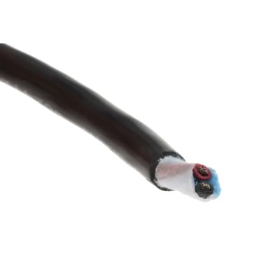Alpha Wire Xtra-Guard 2 Performance Control Cable 2 Cores 0.81mm² 18 AWG Unscreened Armoured 300V 30m 25062 BK005