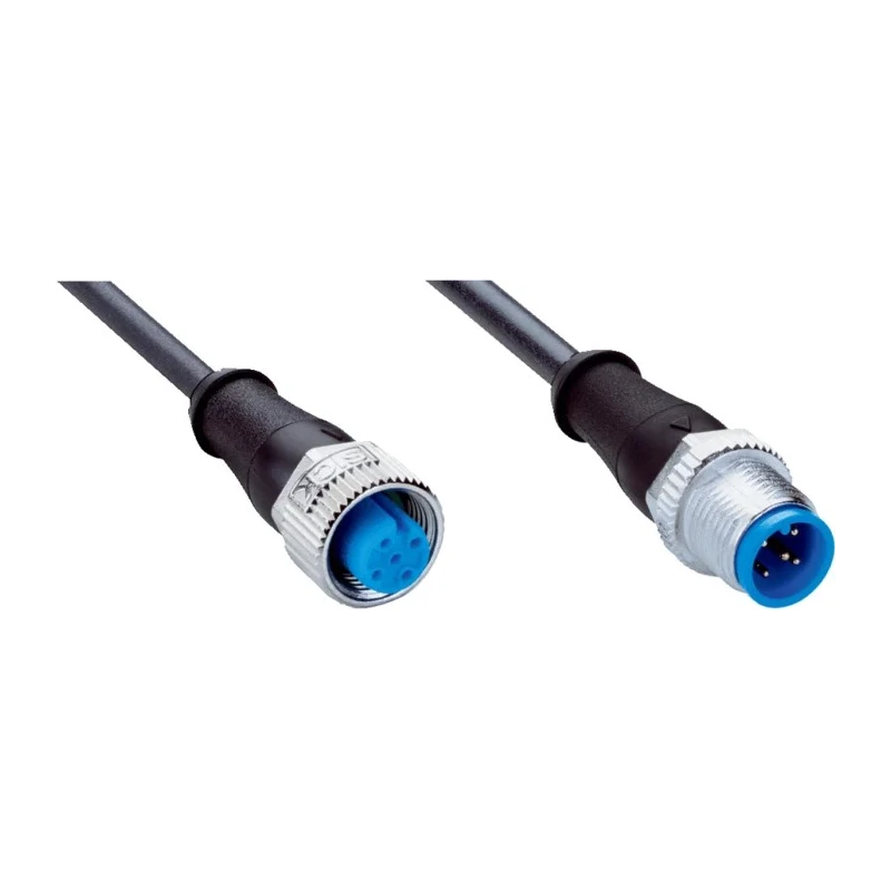 SICK Female 5 way Straight to Male 5 way Unterminated Sensor Actuator Cable 600 mm YF2A15-C60UB5M2A15 / 2096006