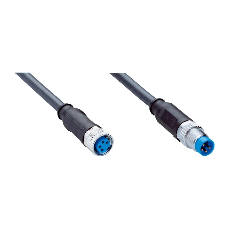 SICK Female 4 Way Straight to Male 4 Way Unterminated Sensor Actuator Cable, 600 mm YF8U14-C60UA3M8U14 / 2096346