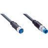 SICK Female 4 Way Straight to Male 4 Way Unterminated Sensor Actuator Cable, 600 mm YF8U14-C60UA3M8U14 / 2096346