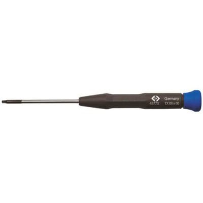 CK Precision Screwdriver with T6 Tip, 50 mm Blade, Insulated, Ergonomic Handle, Molybdenum Steel Chrome Vanadium T4877X 06
